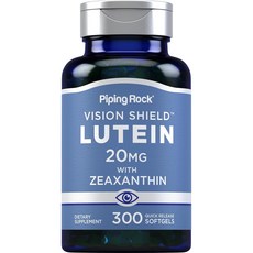 파이핑 락 루테인과 제아잔틴 20mg 소프트젤, 3개