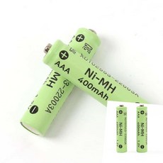 믿고사는잡화점 AAA충전지 니켈수소 400mAh 2p세트 충전배터리 니켈수소충전지, 1개, 2개입