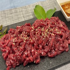 바다베개 당일작업육회 180g 국내산 정통 우둔살 30개월 미만 거세소, 1개