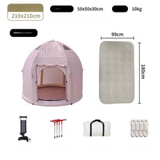 이든아카이브 미즈캠텐트 에어텐트 2인용미니텐트, 기본 사용 인원, + 수동 + 에어 매트리스