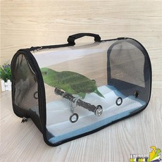 머스코 휴대용 조류 앵무새 여행 가방 용 보조 새이동가방 여행용캐리어 외출가방, 중형, 1개