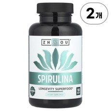 조우 뉴트리션 스피루리나 Zhou Nutrition Spirulina 180정, 2개