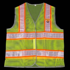 오렌지 반사조끼 안전조끼 망사 라인 형광 작업복
