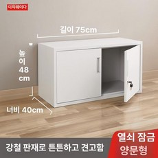 철제 수납함 티백 보관함 다용도 정리함 틈새 약통 소품, 1.4mm, 화이트 48길이75깊이40 선반 없음