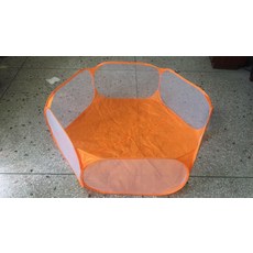 경자네상점 강아지볼풀장 애완볼풀장 놀이터 강아지, 1개, 오렌지 울타리+오렌지 천 가방