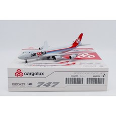 JC Wings 盧森堡航空 Cargolux 波音747-8F LX-VCC 50週年紀念版 1:400 飛機模型, 1個