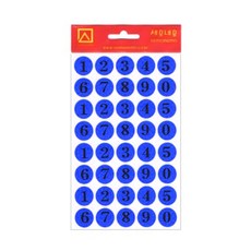 세모네모 모양견출지10-306B 7매 청색_지름16