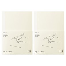 미도리 MD 프로덕트 A6 문고 노트, 무선, 2개