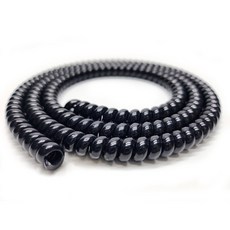 헤리컬밴드 전동킥보드 전기자전거 전선정리 케이블정리 전화선 머리끈, 10mm, 1개, 블랙