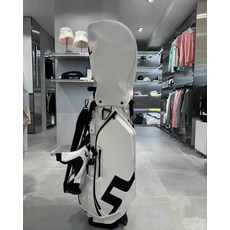 高爾夫支架包 男女時尚球袋 碳纖維支架 磁吸口袋 牛皮掛繩, 如圖所示