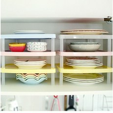 스틸 정리선반 그릇수납 주방선반대 kon+03451Yk, 핑크, 본상품선택