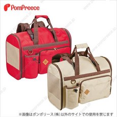 貝果貝果 日本 PomPreece 寵物兩用後背包 可架在行李箱上, 紅色, 1個