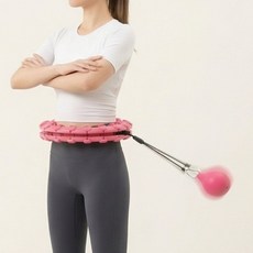 바이탈핏 3fit 스마트 훌라후프 다이어트 무소음 뱃살, 핑크, 1개, 0.5kg