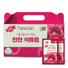 네오보감 식품기술사 김종관's 100% 진한 석류즙, 80ml, 30개