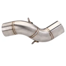 오토바이 배기 수정 된 중간 파이프 링크 파이프 슬립 온 51mm 머플러 가와사키 Z900 (z900E z900 A2 용 아, 1개