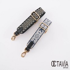 OCTAVIA 8 NEW LOOK肩背帶系列 金絲花朵寛3.8CM 包包背帶