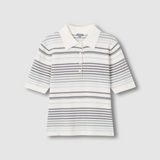 JAJU 여 강연 카라 반팔 니트 J116202729082 671454