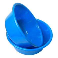 대원리빙 플라스틱 대야 2p, 2개, 중형 파랑