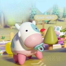 반려로봇 젖소 애완로봇 강아지 반려 장난감 제어 움직이는 선물, 1개, A. 2세대 세트1