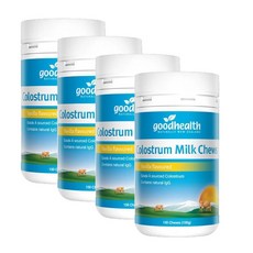 굿헬스 콜로스트럼 단백질 초유 바닐라 츄어블 타블렛 Good Health Colostrum Milk Chews, 4개, 150정