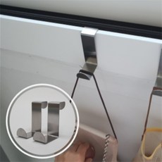 문틈고정 X자 스텐 도어후크 방문옷걸이 문걸이행거, 1개