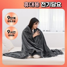 어썸 보들보들 워밍 9단 온도조절 휴대용 전기 온열 담요 AWE-BL2000