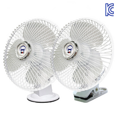 8인치 차량용 선풍기 써큘레이터 지게차 포크레인 화물차 12V/24V, 12V (승용차/소형 화물차)