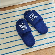 택플로우 컴피슬리퍼 M (6 colors), 아이보리 스트라이프