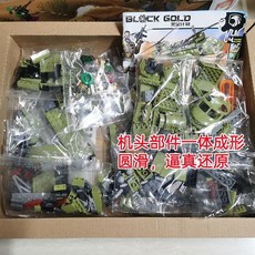 武裝直升機 森寶黑金計劃11700特種部隊滲透作戰支奴干直升機軍事模型積木男, 1個, 【无彩盒】绝版停产不补件