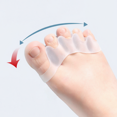 더앤모어 하루쉼 발가락 벌리개 실리콘 말랑 신축, 1세트