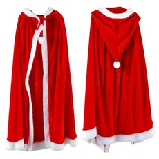 크리스마스 산타망토 크리스마스 의상 성탄절 코스프레 파티 소품