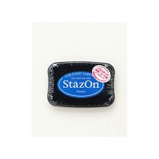 퀼트스타 츠키네코 스테이즈온 유성스탬프 잉크(글래스용)_SZ-95 아주르블루, 1개