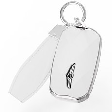 GV70 GV80 G80 G70 G90 제네시스 키케이스 소프트 가죽 호환상품, 제네시스 7버튼, 화이트