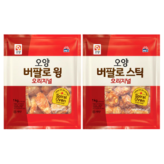 사조오양 버팔로윙 1kg+버팔로봉(스틱) 1kg, 1kg, 2개