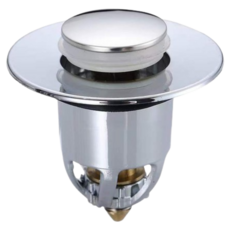 洗臉盆彈跳式漏水塞 防堵過濾器 按壓式塞子, 1個