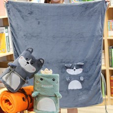 겨울 방한 부드러운 러블리 인형 극세사 무릎담요 대량 단체 답례품 선물 _2026fwedg