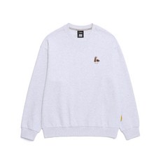 내셔널지오그래픽 동물 와펜 세미 오버핏 맨투맨 N251USW040 PZC729 NKF335