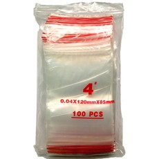 塑膠王 夾鏈袋 4號 100入, 1個