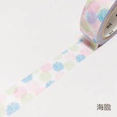 mt 2018 10周年紀念 札幌限定 和紙膠帶 啤酒瓶款, 1個, 02.海膽