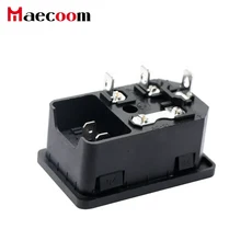 업그레이드 3D 프린터 전원 공급 스위치 퓨즈 포함 수 소켓 부품 220V 15A, 01 1pcs Without Cable