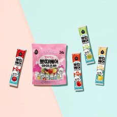 [엘제이드] 얼려먹는 쁘띠베어 아이스바 35mL 24입 (사과 배 멜론 자두맛), 없음