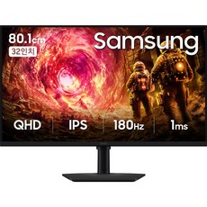 삼성전자 오디세이 G5 IPS 32인치(80.1cm) QHD 피벗 평면 모니터, 80.1cm, 25년형 S32FG500