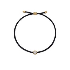 모니카비나더 골드 비즈 솔리테르 다이아몬드 브레이슬릿