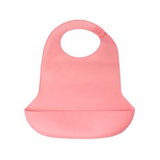 성인 노인 어르신용 실리콘 턱받이 대형 40-50cm, 핑크