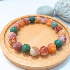 每日出貨 櫻花瑪瑙手串9mm，天然瑪瑙，提升魅力，舒緩壓力, 1個