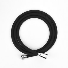 PVC 물 때 없는 꼬임방지 샤워 호스 2M 검정색, 1개, 블랙