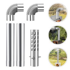 연통 직관 스텐연통 캠핑난로연통, 1세트