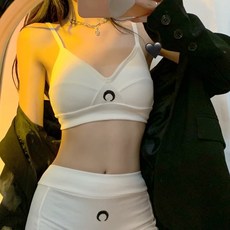 田田嚴選運動套裝 韓版吊帶背心防走光打底褲 瑜伽健身套裝