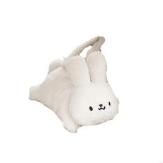 티슈 상자 디스펜서 플러시 동물 패턴 종이 케이스 홀더, 5. Little rabbit, 1개