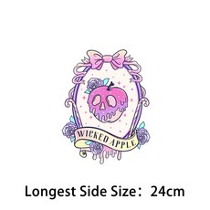 핑크 할로윈 패턴 패션 패치 의류용 다리미 전송 열 접착 비닐 데칼 스티커 DIY